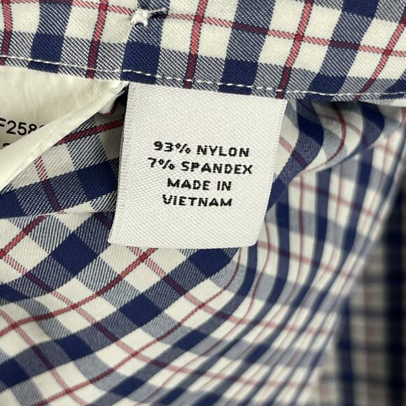 Proper Cloth Shirt Mens 2XLT Plaid Button Up Performance Long Sleeve Stretch - Picture 7 of 14